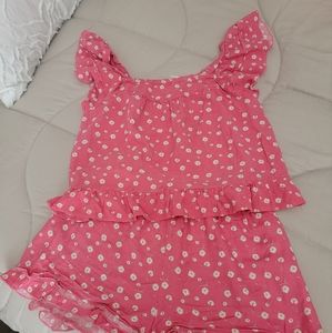 Jessica Simpson girls 2pc top and shorts, size 10